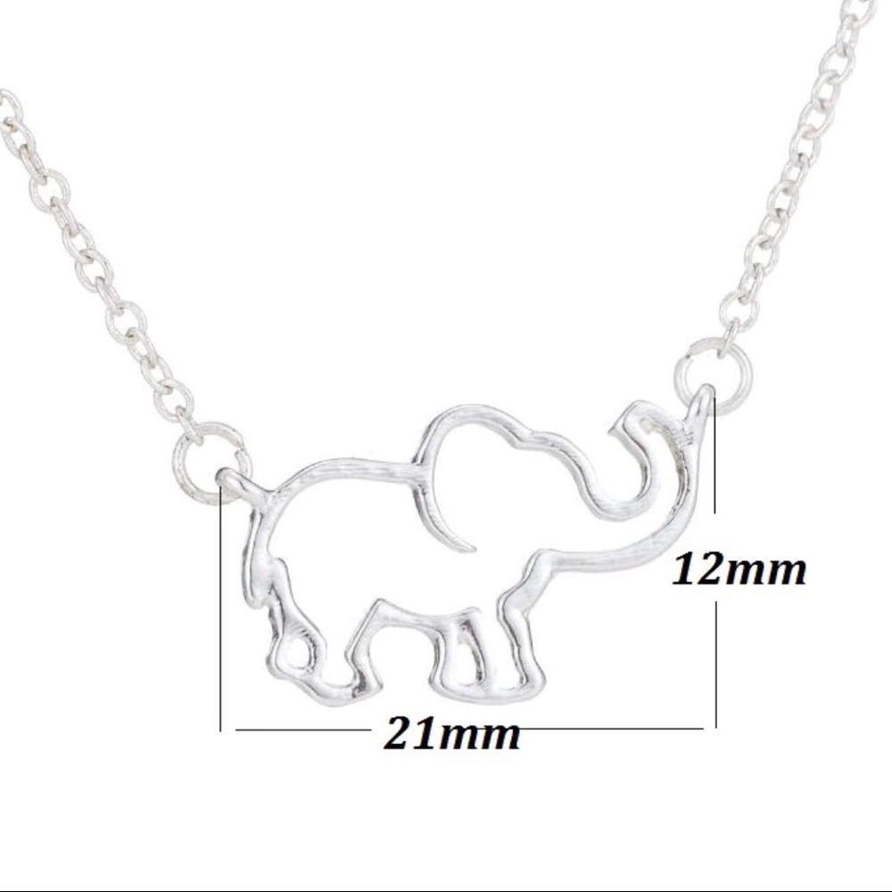 Gold Elephant Necklace - Picture 3 of 3